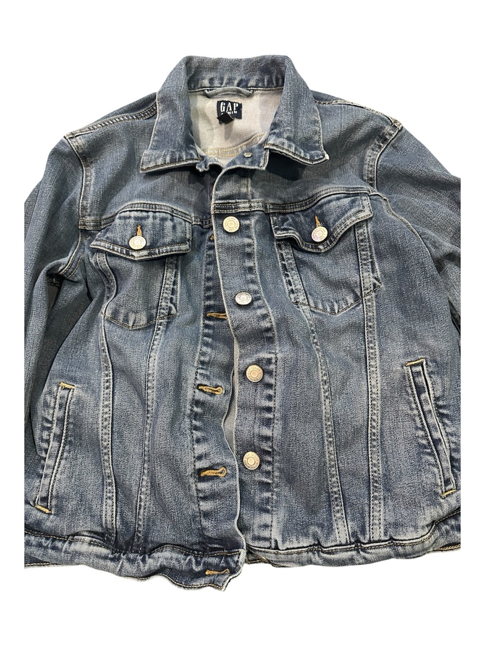 GAP Women's Washed Blue Denim Jacket